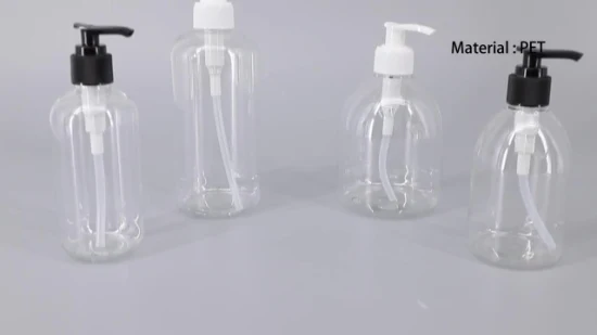 200ml 250ml 280ml 500ml Conjunto de Shampoo e Condicionador Transparente Vazio Garrafa pet de plástico com bomba de loção Frasco de spray