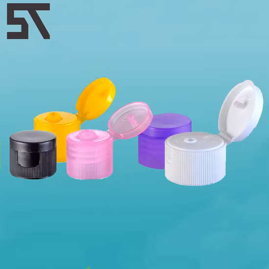 Tampa de rosca Tampa de plástico flip top, tampa superior de disco