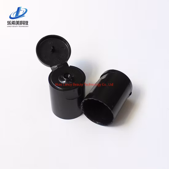 20/410 28/410 24/410 Plástico para estoques de frascos de desinfetante para as mãos Press Black White Flip Disc Tampa superior